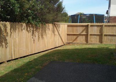 Fence Wash After water blasting